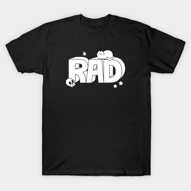 RAD CATS & SKULLS T-Shirt by obinsun